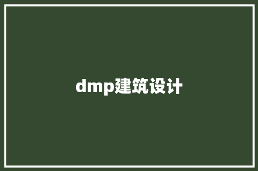 dmp建筑设计 施工工艺