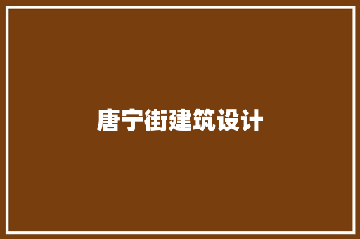 唐宁街建筑设计 常用建材