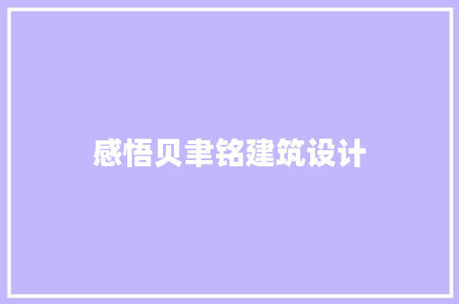 感悟贝聿铭建筑设计 常见问题