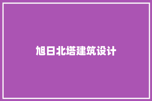 旭日北塔建筑设计