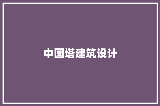 中国塔建筑设计 施工技术