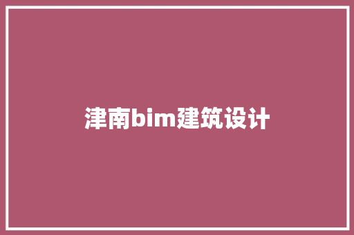 津南bim建筑设计 工艺流程