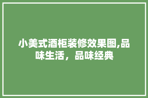 小美式酒柜装修效果图,品味生活，品味经典 建筑法规