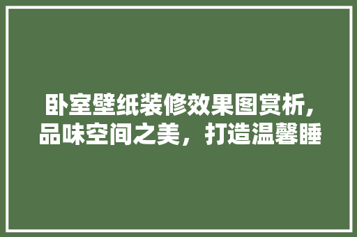卧室壁纸装修效果图赏析,品味空间之美，打造温馨睡眠环境 常见问题