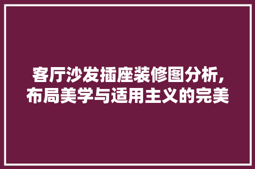 客厅沙发插座装修图分析,布局美学与适用主义的完美结合 常见问题