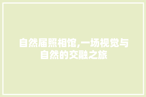 自然届照相馆,一场视觉与自然的交融之旅 常见问题