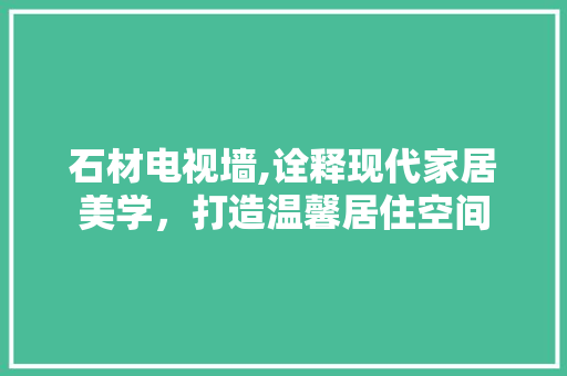 石材电视墙,诠释现代家居美学，打造温馨居住空间 工艺流程