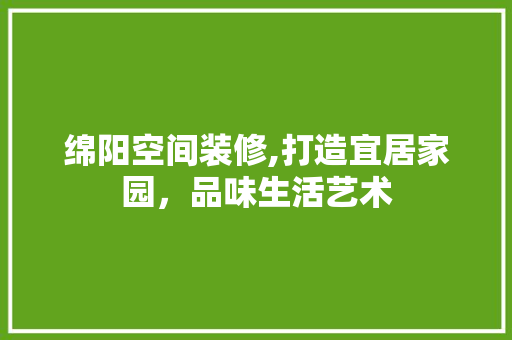 绵阳空间装修,打造宜居家园，品味生活艺术 施工工艺