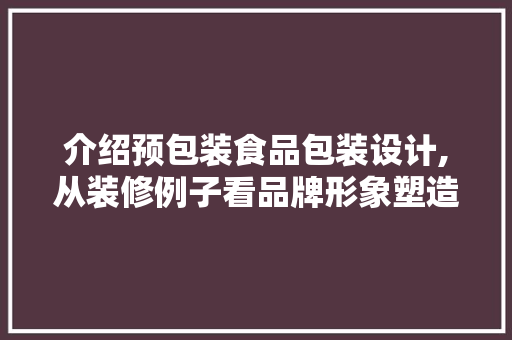 介绍预包装食品包装设计,从装修例子看品牌形象塑造 施工技术