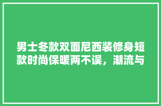 男士冬款双面尼西装修身短款时尚保暖两不误，潮流与舒适的完美结合