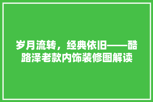 岁月流转，经典依旧——酷路泽老款内饰装修图解读