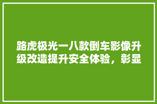 路虎极光一八款倒车影像升级改造提升安全体验，彰显个品味