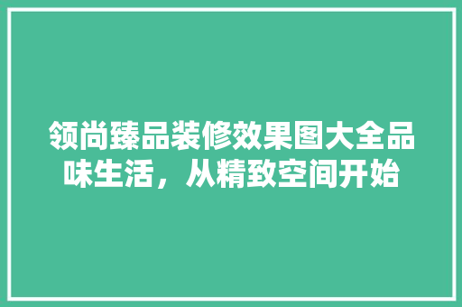 领尚臻品装修效果图大全品味生活，从精致空间开始 常见问题