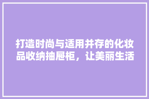 打造时尚与适用并存的化妆品收纳抽屉柜，让美丽生活井井有条