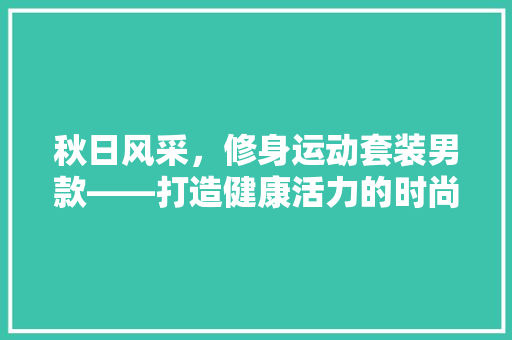 秋日风采，修身运动套装男款——打造健康活力的时尚达人