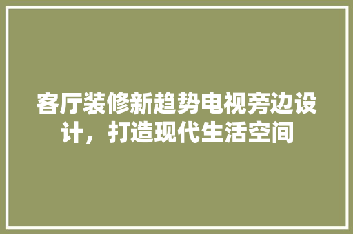 客厅装修新趋势电视旁边设计，打造现代生活空间