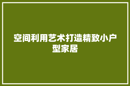 空间利用艺术打造精致小户型家居 常见问题